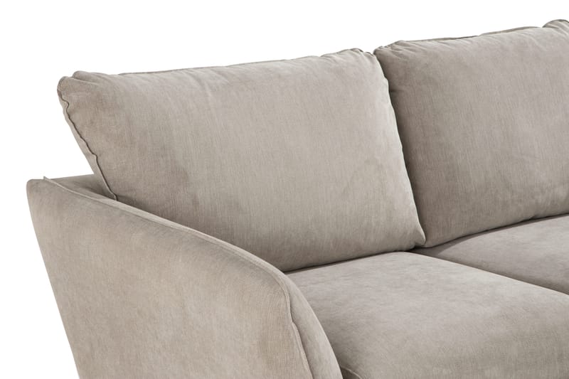 Trend Lyx 3-sits Högervänd L-formad Divansoffa i Tyg - Beige - Möbler - Soffa - Divansoffa & schäslongsoffa - 4 sits soffa med divan