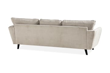 Trend Lyx 3-sits Högervänd L-formad Divansoffa i Tyg - Beige - Möbler - Soffa - Divansoffa & schäslongsoffa - 4 sits soffa med divan