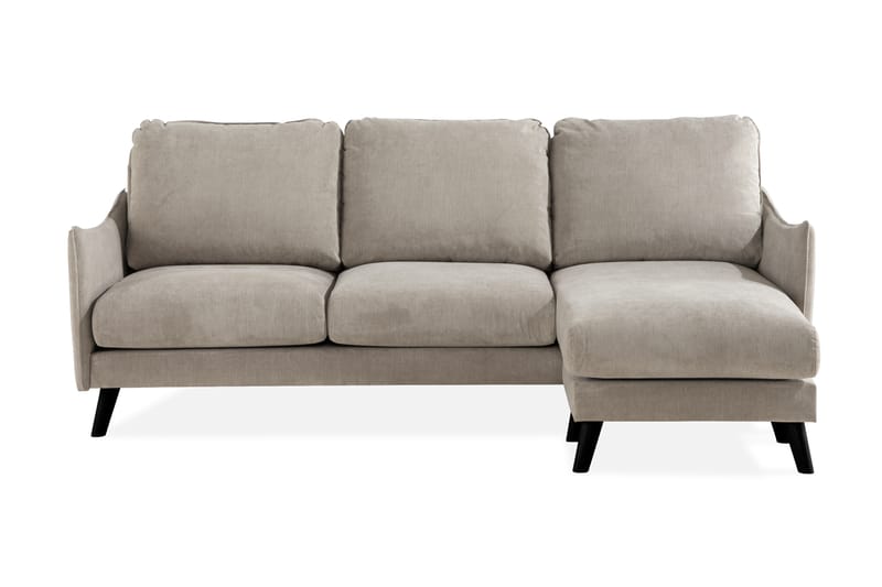 Trend Lyx 3-sits Högervänd L-formad Divansoffa i Tyg - Beige - Möbler - Soffa - Divansoffa & schäslongsoffa - 4 sits soffa med divan