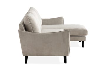 Trend Lyx 3-sits Högervänd L-formad Divansoffa i Tyg - Beige - Möbler - Soffa - Divansoffa & schäslongsoffa - 4 sits soffa med divan