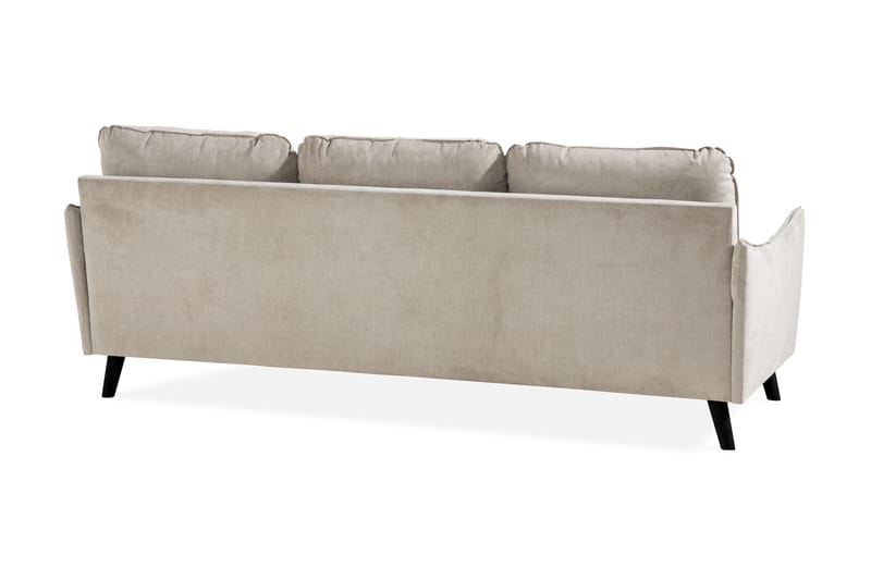 Trend Lyx 3-sits Högervänd L-formad Divansoffa i Tyg - Beige - Möbler - Soffa - Divansoffa & schäslongsoffa - 4 sits soffa med divan