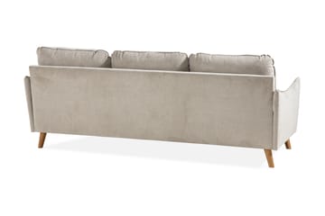 Trend Lyx 3-sits Högervänd L-formad Divansoffa i Tyg - Beige - Möbler - Soffa - Divansoffa & schäslongsoffa - 4 sits soffa med divan