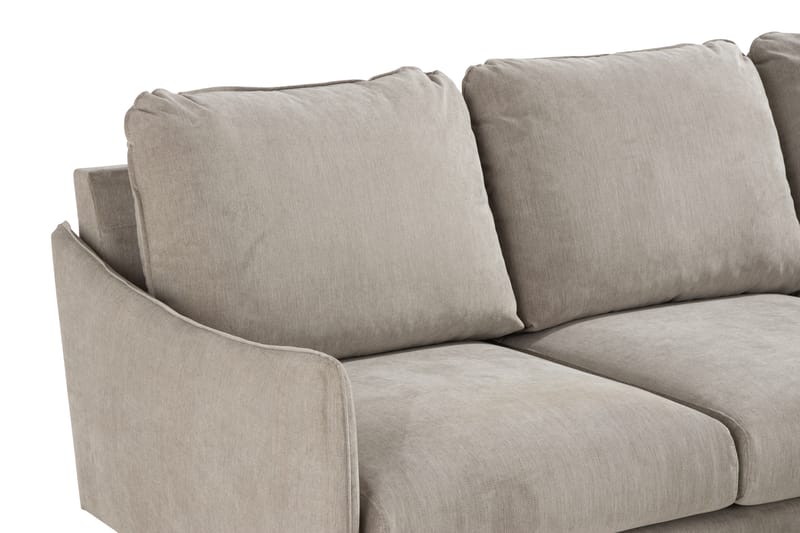 Trend Lyx 3-sits Högervänd L-formad Divansoffa i Tyg - Beige - Möbler - Soffa - Divansoffa & schäslongsoffa - 4 sits soffa med divan