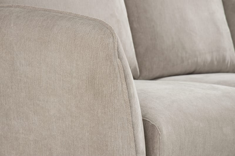 Trend Lyx 3-sits Högervänd L-formad Divansoffa i Tyg - Beige - Möbler - Soffa - Divansoffa & schäslongsoffa - 4 sits soffa med divan