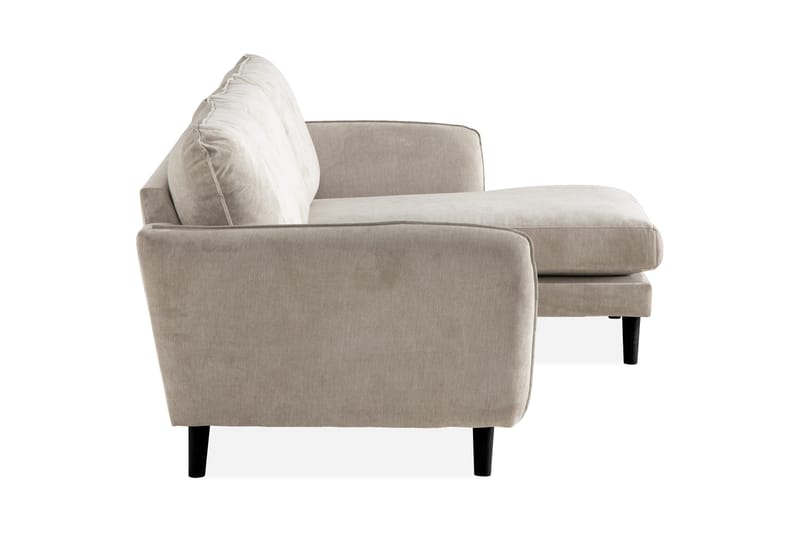 Trend Lyx 3-sits Högervänd L-formad Divansoffa i Tyg - Beige - Möbler - Soffa - Divansoffa & schäslongsoffa - 4 sits soffa med divan