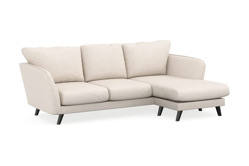 Trend Lyx 3-sits Högervänd L-formad Divansoffa i Tyg - Beige - Möbler - Soffa - Divansoffa & schäslongsoffa - 4 sits soffa med divan