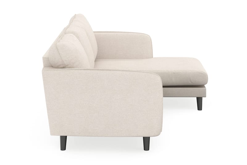 Trend Lyx 3-sits Högervänd L-formad Divansoffa i Tyg - Beige - Möbler - Soffa - Divansoffa & schäslongsoffa - 4 sits soffa med divan