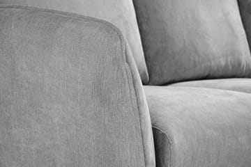 Trend Lyx 3-sits Högervänd L-formad Divansoffa i Tyg - Grå - Möbler - Soffa - Divansoffa & schäslongsoffa - 4 sits soffa med divan