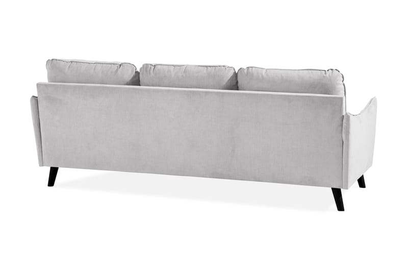 Trend Lyx 3-sits Högervänd L-formad Divansoffa i Tyg - Ljusgrå - Möbler - Soffa - Divansoffa & schäslongsoffa - 4 sits soffa med divan