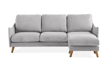 Trend Lyx 3-sits Högervänd L-formad Divansoffa i Tyg