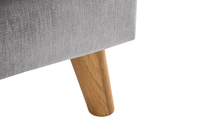 Trend Lyx 3-sits Högervänd L-formad Divansoffa i Tyg - Ljusgrå - Möbler - Soffa - Divansoffa & schäslongsoffa - 4 sits soffa med divan