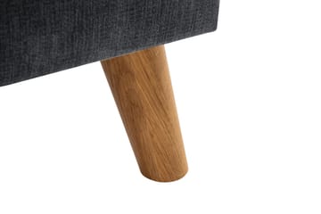 Trend Lyx 3-sits Högervänd L-formad Divansoffa i Tyg - Mörkgrå - Möbler - Soffa - Divansoffa & schäslongsoffa - 4 sits soffa med divan