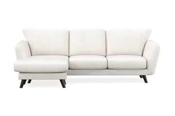 Trend Lyx 3-sits Vänstervänd L-formad Divansoffa i Bouclé - Vit - Möbler - Soffa - Divansoffa & schäslongsoffa - 4 sits soffa med divan