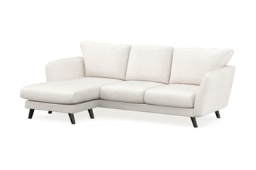 Trend Lyx 3-sits Vänstervänd L-formad Divansoffa i Bouclé - Vit - Möbler - Soffa - Divansoffa & schäslongsoffa - 4 sits soffa med divan