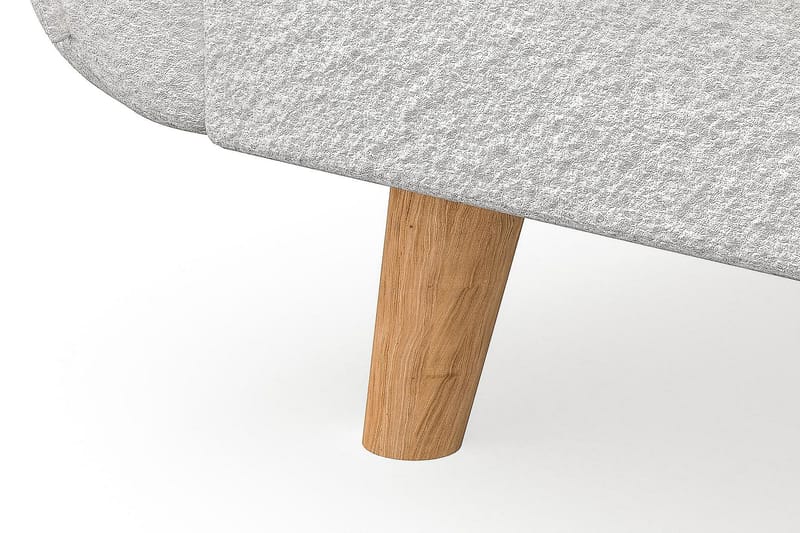 Trend Lyx 3-sits Vänstervänd L-formad Divansoffa i Bouclé - Vit - Möbler - Soffa - Divansoffa & schäslongsoffa - 4 sits soffa med divan