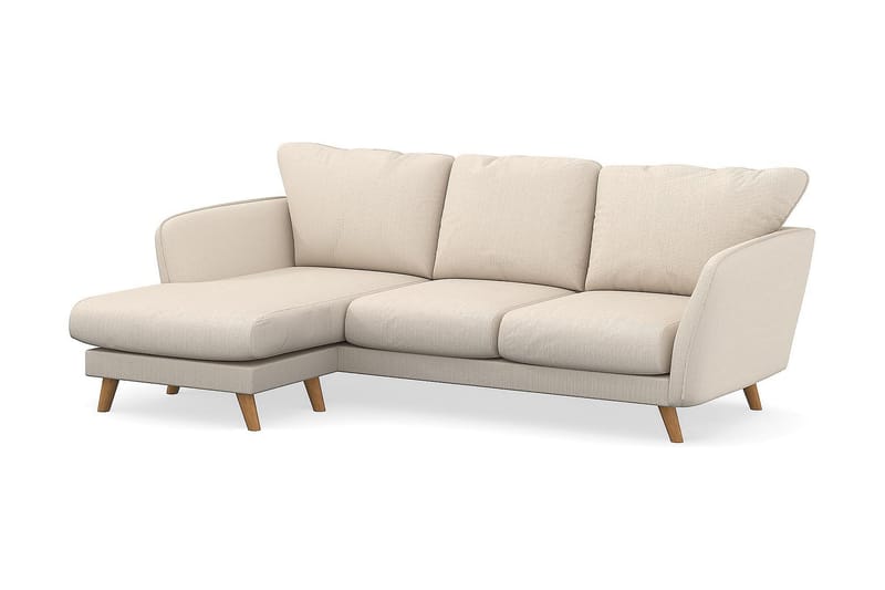 Trend Lyx 3-sits Vänstervänd L-formad Divansoffa i Manchester - Beige - Möbler - Soffa - Divansoffa & schäslongsoffa - 4 sits soffa med divan