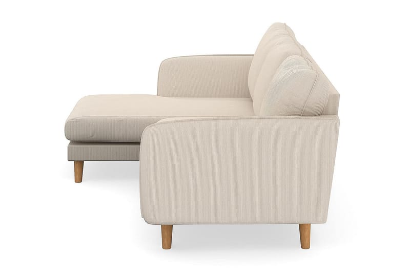 Trend Lyx 3-sits Vänstervänd L-formad Divansoffa i Manchester - Beige - Möbler - Soffa - Divansoffa & schäslongsoffa - 4 sits soffa med divan