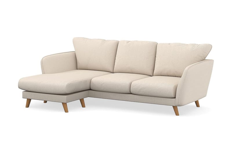 Trend Lyx 3-sits Vänstervänd L-formad Divansoffa i Manchester - Beige - Möbler - Soffa - Divansoffa & schäslongsoffa - 4 sits soffa med divan