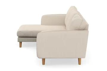 Trend Lyx 3-sits Vänstervänd L-formad Divansoffa i Manchester - Beige - Möbler - Soffa - Divansoffa & schäslongsoffa - 4 sits soffa med divan