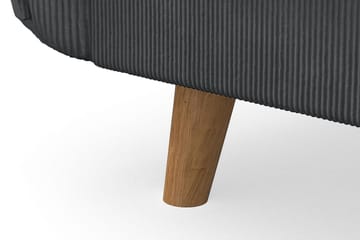 Trend Lyx 3-sits Vänstervänd L-formad Divansoffa i Manchester - Mörkgrå - Möbler - Soffa - Divansoffa & schäslongsoffa - 4 sits soffa med divan