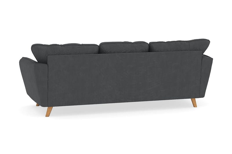 Trend Lyx 3-sits Vänstervänd L-formad Divansoffa i Manchester - Mörkgrå - Möbler - Soffa - Divansoffa & schäslongsoffa - 4 sits soffa med divan