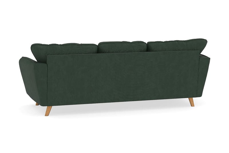 Trend Lyx 3-sits Vänstervänd L-formad Divansoffa i Manchester - Mörkgrön - Möbler - Soffa - Divansoffa & schäslongsoffa - 4 sits soffa med divan