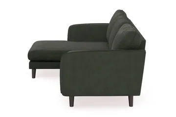 Trend Lyx 3-sits Vänstervänd L-formad Divansoffa i Manchester - Mörkgrön - Möbler - Soffa - Divansoffa & schäslongsoffa - 4 sits soffa med divan