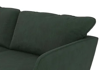 Trend Lyx 3-sits Vänstervänd L-formad Divansoffa i Manchester - Mörkgrön - Möbler - Soffa - Divansoffa & schäslongsoffa - 4 sits soffa med divan