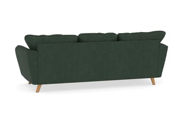 Trend Lyx 3-sits Vänstervänd L-formad Divansoffa i Manchester - Mörkgrön - Möbler - Soffa - Divansoffa & schäslongsoffa - 4 sits soffa med divan