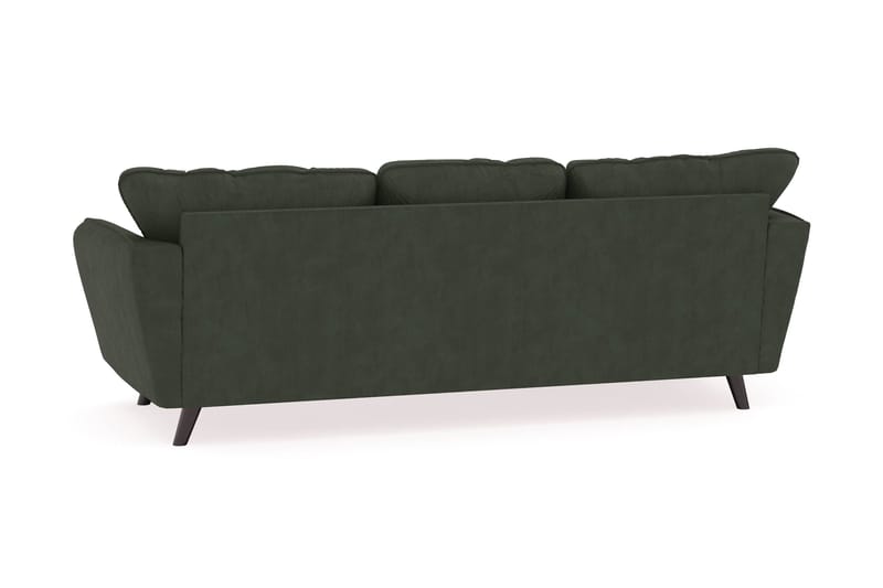 Trend Lyx 3-sits Vänstervänd L-formad Divansoffa i Manchester - Mörkgrön - Möbler - Soffa - Divansoffa & schäslongsoffa - 4 sits soffa med divan