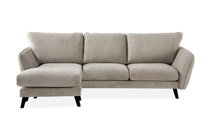 Trend Lyx 3-sits Vänstervänd L-formad Divansoffa i Tyg - Beige - Möbler - Soffa - Divansoffa & schäslongsoffa - 4 sits soffa med divan