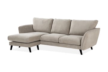 Trend Lyx 3-sits Vänstervänd L-formad Divansoffa i Tyg - Beige - Möbler - Soffa - Divansoffa & schäslongsoffa - 4 sits soffa med divan