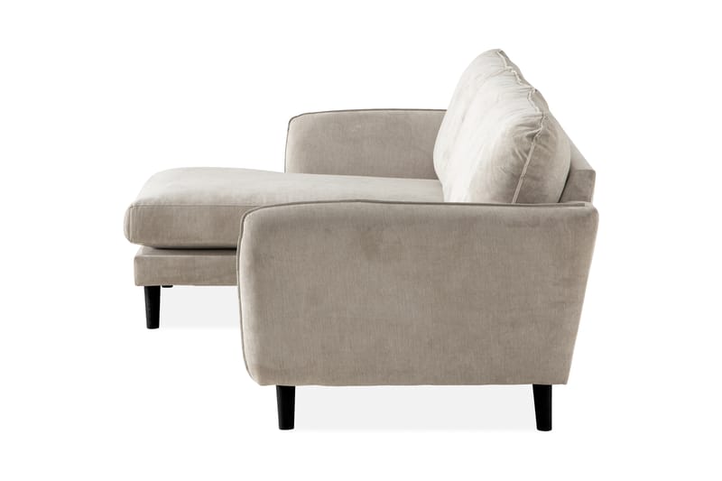 Trend Lyx 3-sits Vänstervänd L-formad Divansoffa i Tyg - Beige - Möbler - Soffa - Divansoffa & schäslongsoffa - 4 sits soffa med divan