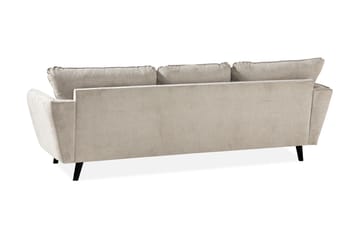 Trend Lyx 3-sits Vänstervänd L-formad Divansoffa i Tyg - Beige - Möbler - Soffa - Divansoffa & schäslongsoffa - 4 sits soffa med divan