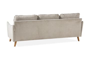 Trend Lyx 3-sits Vänstervänd L-formad Divansoffa i Tyg - Beige - Möbler - Soffa - Divansoffa & schäslongsoffa - 4 sits soffa med divan