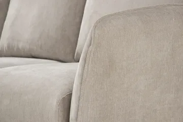 Trend Lyx 3-sits Vänstervänd L-formad Divansoffa i Tyg - Beige - Möbler - Soffa - Divansoffa & schäslongsoffa - 4 sits soffa med divan