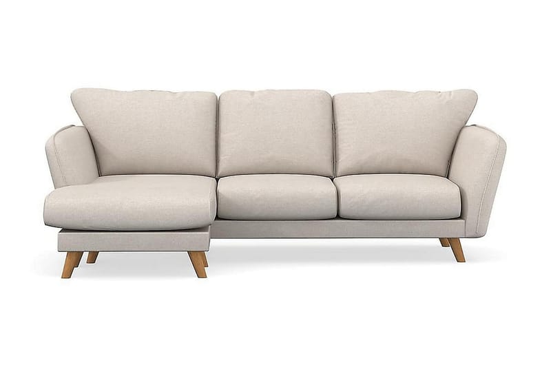 Trend Lyx 3-sits Vänstervänd L-formad Divansoffa i Tyg - Beige - Möbler - Soffa - Divansoffa & schäslongsoffa - 4 sits soffa med divan