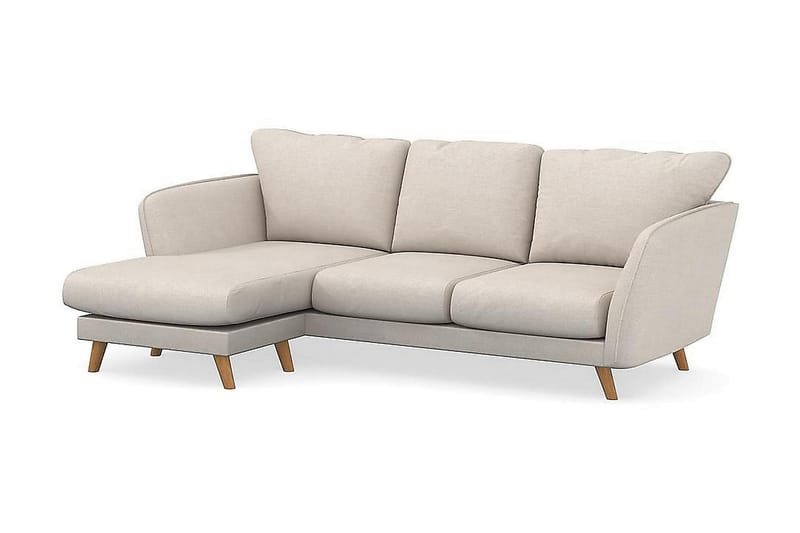 Trend Lyx 3-sits Vänstervänd L-formad Divansoffa i Tyg - Beige - Möbler - Soffa - Divansoffa & schäslongsoffa - 4 sits soffa med divan