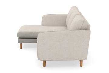 Trend Lyx 3-sits Vänstervänd L-formad Divansoffa i Tyg - Beige - Möbler - Soffa - Divansoffa & schäslongsoffa - 4 sits soffa med divan