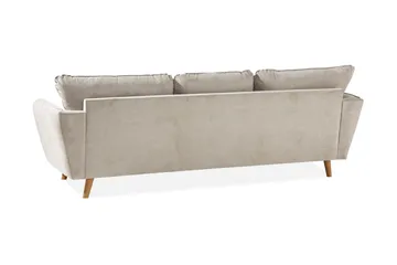 Trend Lyx 3-sits Vänstervänd L-formad Divansoffa i Tyg - Beige - Möbler - Soffa - Divansoffa & schäslongsoffa - 4 sits soffa med divan