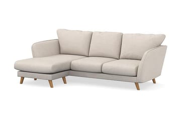 Trend Lyx 3-sits Vänstervänd L-formad Divansoffa i Tyg - Beige - Möbler - Soffa - Divansoffa & schäslongsoffa - 4 sits soffa med divan