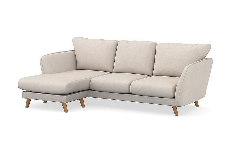 Trend Lyx 3-sits Vänstervänd L-formad Divansoffa i Tyg - Beige - Möbler - Soffa - Divansoffa & schäslongsoffa - 4 sits soffa med divan
