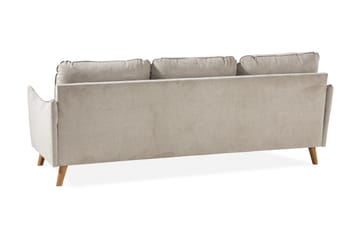 Trend Lyx 3-sits Vänstervänd L-formad Divansoffa i Tyg - Beige - Möbler - Soffa - Divansoffa & schäslongsoffa - 4 sits soffa med divan