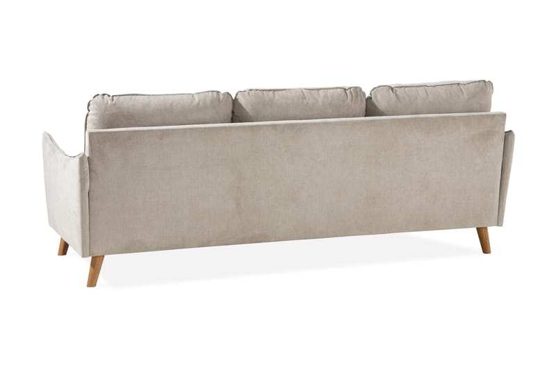 Trend Lyx 3-sits Vänstervänd L-formad Divansoffa i Tyg - Beige - Möbler - Soffa - Divansoffa & schäslongsoffa - 4 sits soffa med divan