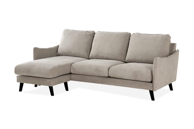 Trend Lyx 3-sits Vänstervänd L-formad Divansoffa i Tyg - Beige - Möbler - Soffa - Divansoffa & schäslongsoffa - 4 sits soffa med divan