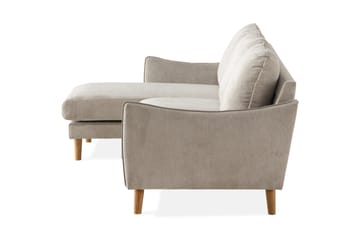 Trend Lyx 3-sits Vänstervänd L-formad Divansoffa i Tyg - Beige - Möbler - Soffa - Divansoffa & schäslongsoffa - 4 sits soffa med divan