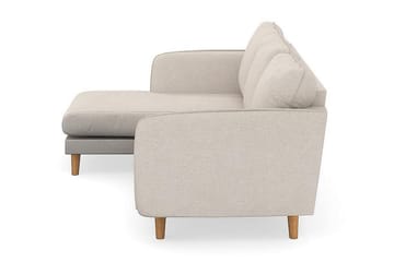Trend Lyx 3-sits Vänstervänd L-formad Divansoffa i Tyg - Beige - Möbler - Soffa - Divansoffa & schäslongsoffa - 4 sits soffa med divan