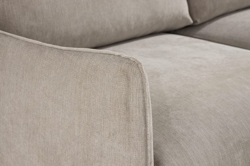 Trend Lyx 3-sits Vänstervänd L-formad Divansoffa i Tyg - Beige - Möbler - Soffa - Divansoffa & schäslongsoffa - 4 sits soffa med divan