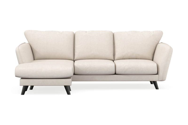Trend Lyx 3-sits Vänstervänd L-formad Divansoffa i Tyg, Beige