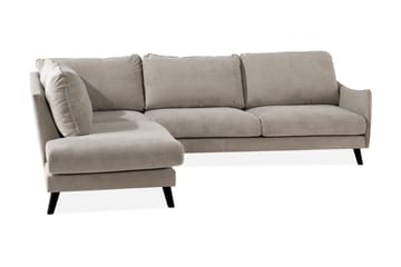 Trend Lyx 3-sits Vänstervänd L-formad Divansoffa i Tyg - Beige - Möbler - Soffa - Divansoffa & schäslongsoffa - 4 sits soffa med divan